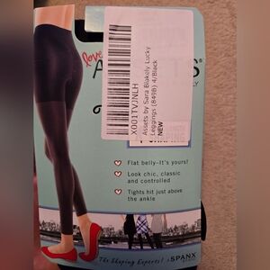 NWT Love Your Assets By Sara Blakely Ankle Length Shaping Tights, Black Size 4